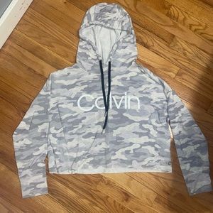 CALVIN KLEIN CROPPED HOODIE